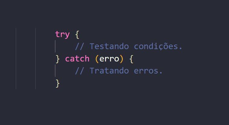 Testando try...catch em JavaScript 🚧