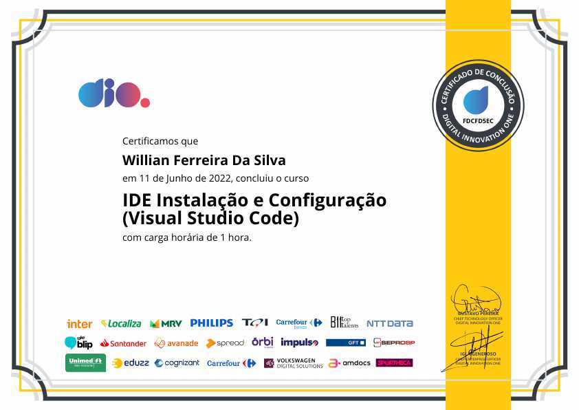 IDE Instalação e Configuração(Visual Studio Code)